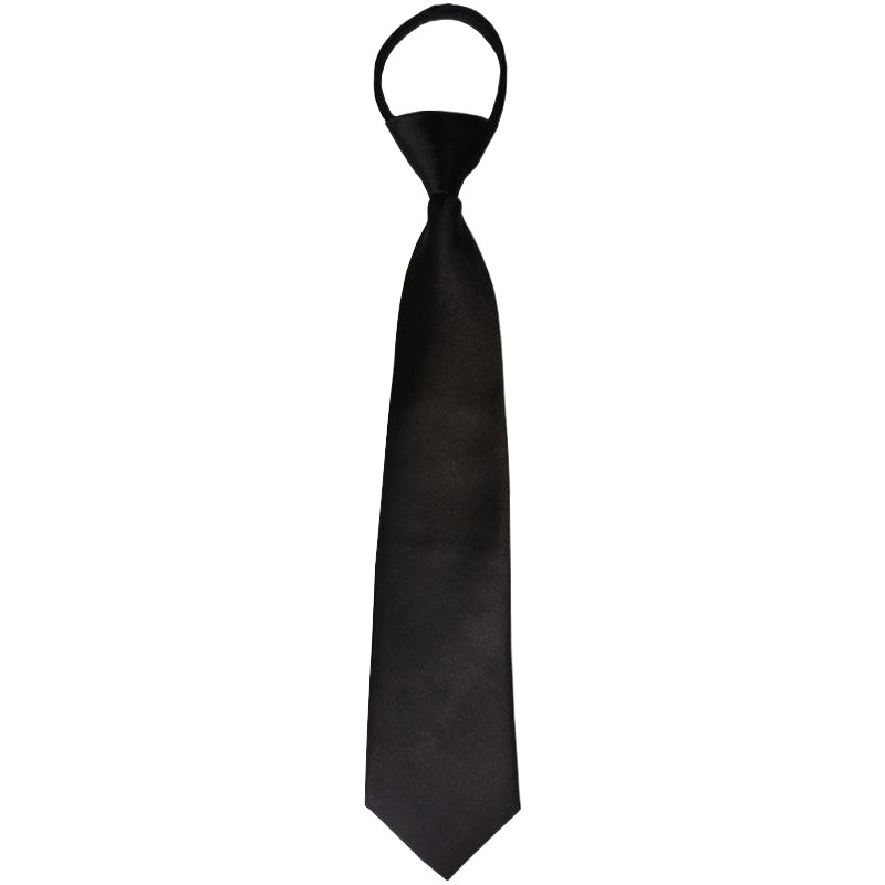 Tie Men's Black 8cm Zipper Type Lazy One Pull 5cm Women's Narrow Version Navy Blue Student K-Style British Trend