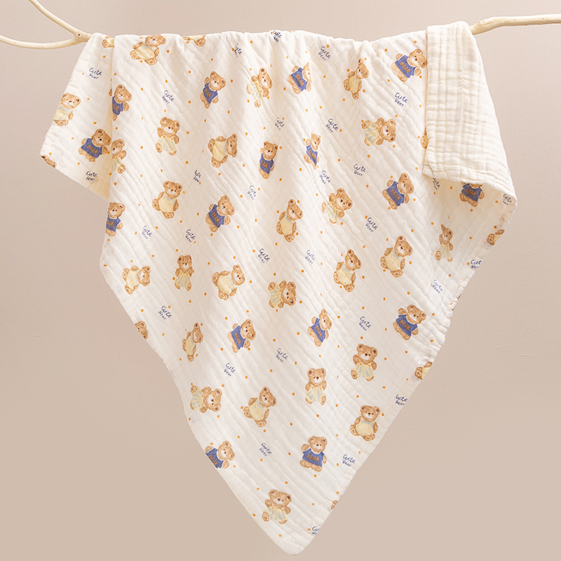 Picture of Gauze Bath Towel Cotton Enlarge Baby Blanket Children's Blanket Class A Six-layer Gauze Newborn Baby