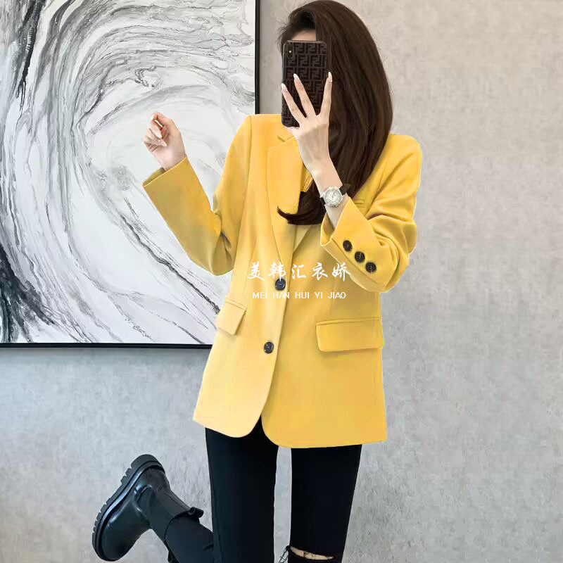 Picture of 2024 new wholesale commuter spring and autumn Joker suit jacket female Korean trend European little one generation hair
