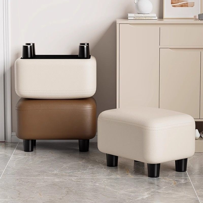 Shoe change stool, door door, home entrance, shoe wearing, small stool, sofa upholstery, living room, low stool, bench, stool, cushion