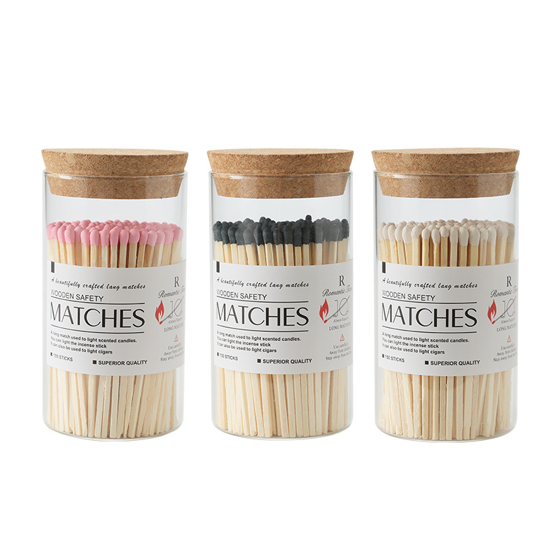 Picture of Romantic Time Aromatherapy Candle Special Long Match Bottled Color Head Art Cigar Igniter Aromatherapy Match Tool