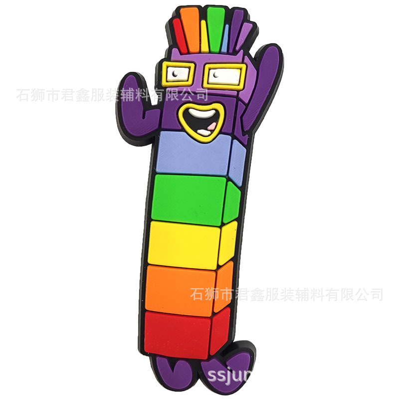 Picture of Digital Building Blocks, Shoe Flowers, Children's Clogs, Cute Accessories, Amazon Cross-Border Ready-Made Shoe Buckles, Shoe Accessories Buckles