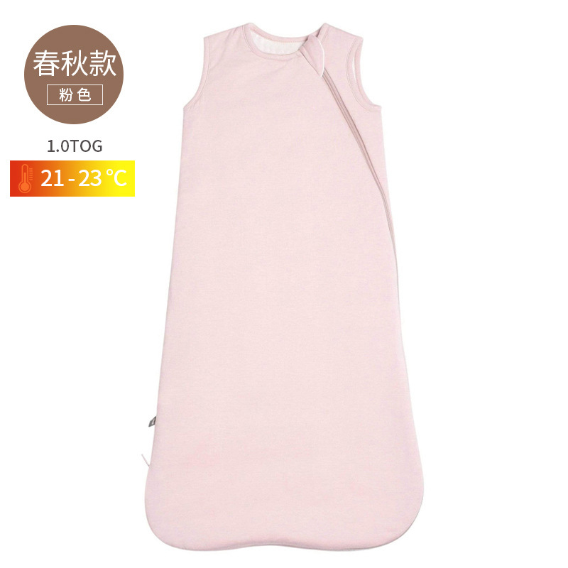 Picture of Bamboo fiber baby sleeping bag baby spring and autumn summer autumn and winter baby newborn constant temperature kick prevention quilt
