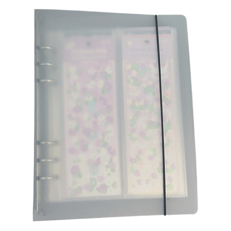 South Korea ins Transparent Loose-leaf Goo Card Sticker Storage Book A5 Album Strip Sticker Collection Multifunctional Hand Account