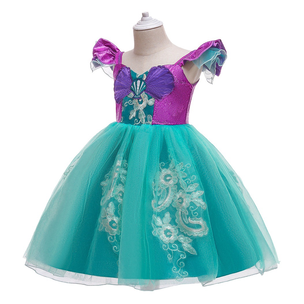 Mermaid Princess Children's Dress Foreign Trade Children's Dress Girl's Dress Children's Dress Girl Dress dress