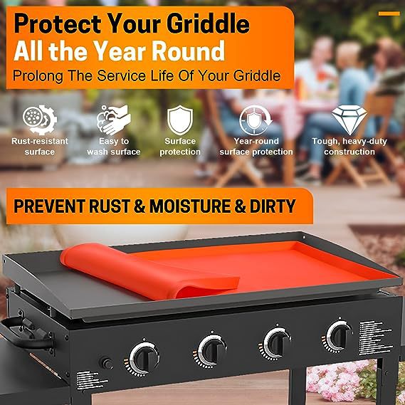 Picture of Cross-border dedicated to barbecue oven silicone oven mat baking tray protection mat outdoor camping high temperature resistant silicone barbecue mat