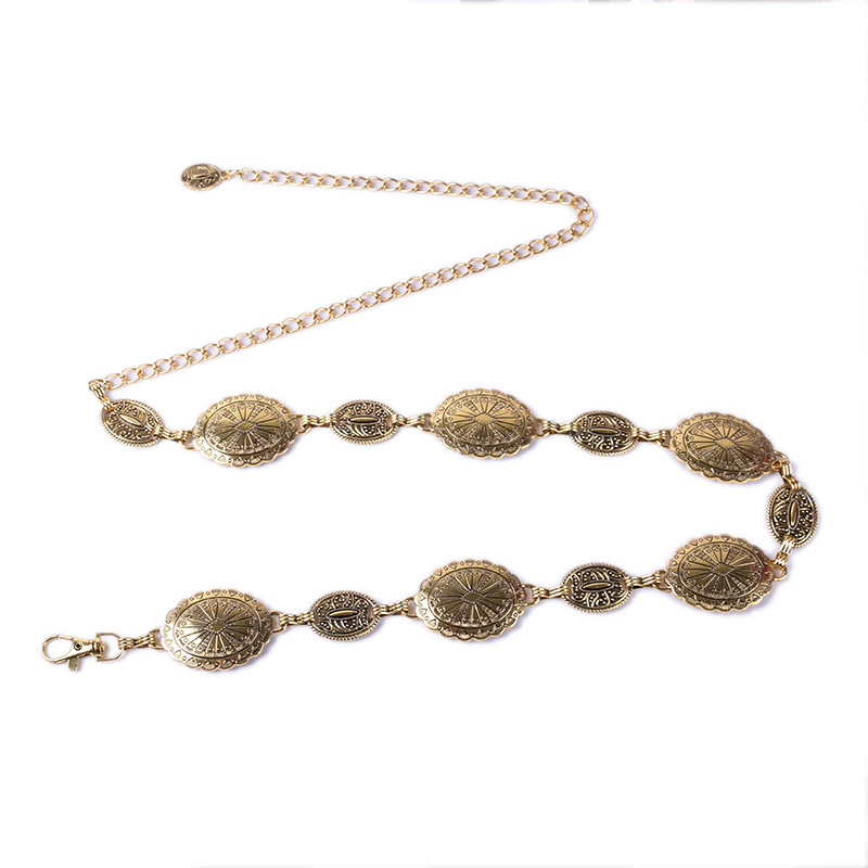 Picture of Cross-Border New Women's Belt, Fashionable and Versatile, Retro-Style Texture Decorative Metal Chain Waist Chain Accessories in Stock