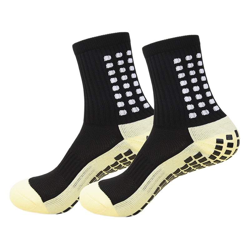 Loop Thickened Bottom Football Socks Grid Breathable Non-slip Dummy Socks in Tube Transport Basketball Elite Running Sports