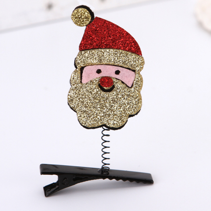 Picture of 2025 New Japanese and Korean Internet Celebrity Christmas Hairpin Spring Small Clip Small Gift Hair Accessories Festive Headwear Spot Wholesale