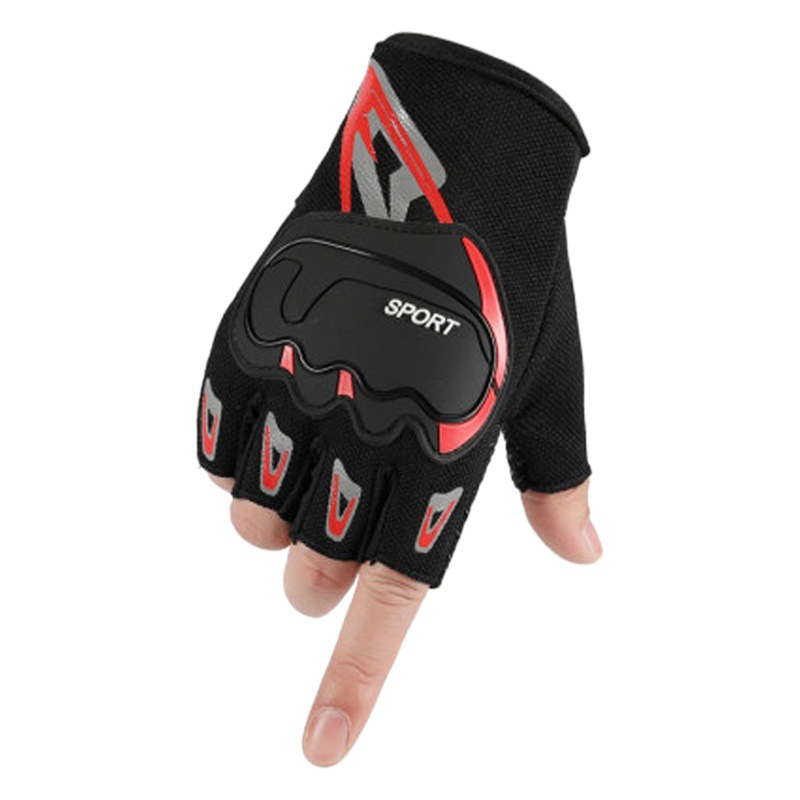 Men's Outdoor Sports Mountaineering Half-Finger Gloves Anti-Slip and Anti-Collision Soft Shell Tactical Gloves Training and Cycling Long-Finger Gloves