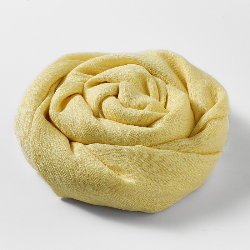 Picture of Solid Color Cotton and Linen Scarf Women's Artistic Sunscreen Scarf Scarf Beach Long Scarf Wholesale Japanese Scarf Advanced Sense