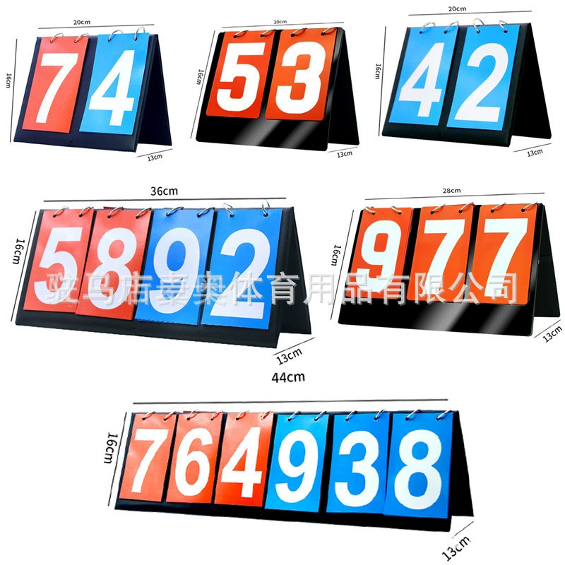 Match Scoring Board Basketball Scoring Flip Card Two-digit Three-digit Four-digit Scoring Board Table Tennis Counting Points Card