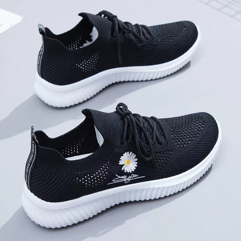 Picture of New Spring and Summer Women's Fly-Knit Sports Shoes, Fashionable and Versatile Running Shoes, Mesh Breathable Casual Female Students