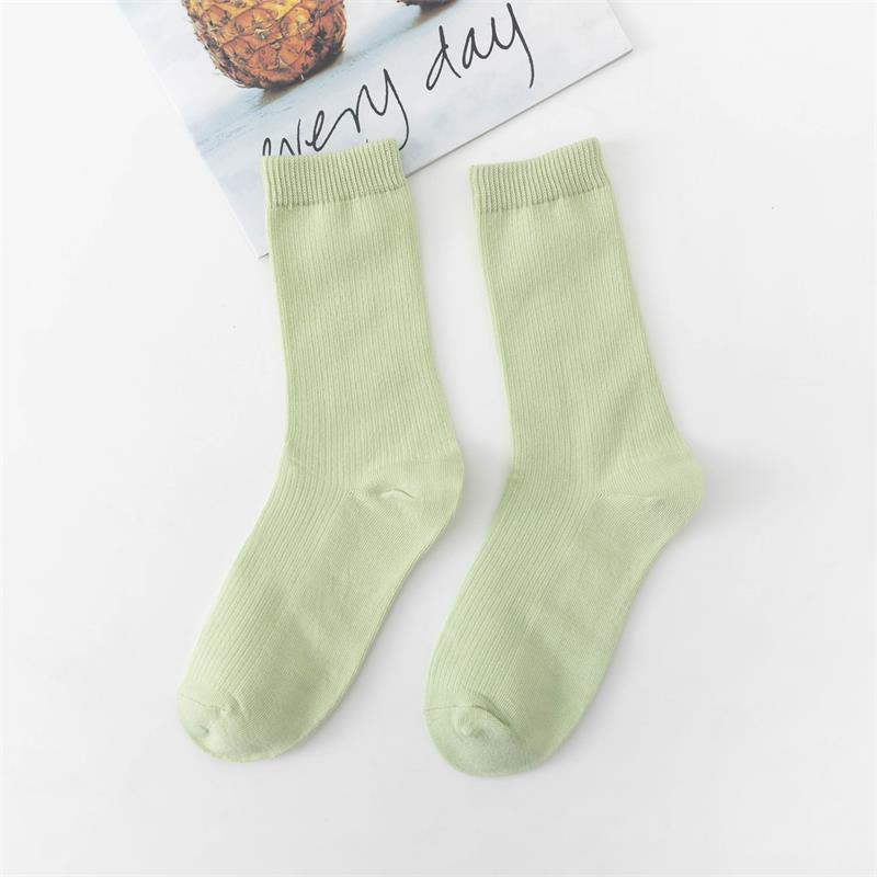 Picture of Spring and summer women's socks solid color dopamine color tube socks Zhuji pile socks ladies candy color socks cotton socks