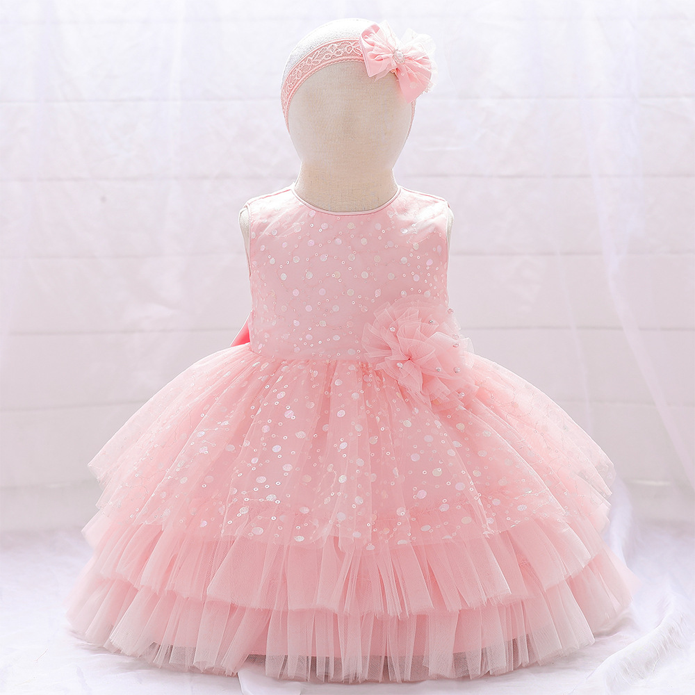 Picture of New Children's Clothing Baby's Dress Children's Princess Dress One-year-old Girl's Poured Skirt Children's Kindergarten Dress