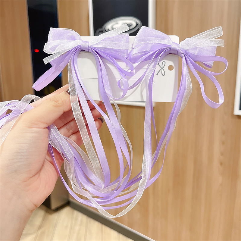 Picture of Children's Hairpin Headdress Little Girl Head Flower Cute Wig Braid Performance Bow Hairpin New Year's Eve Hair Accessories