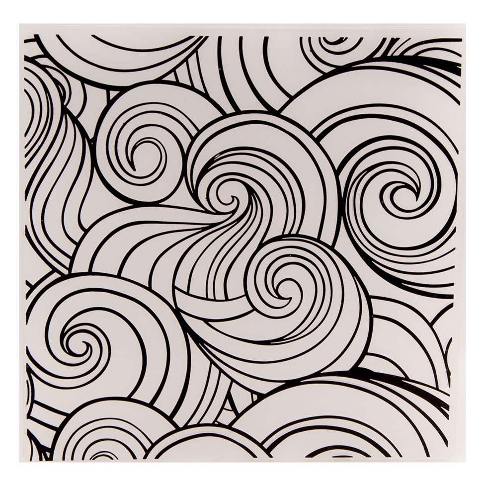 DIY plastic concave-convex embossing template concave-convex plate embossing molded flower print clip EM298