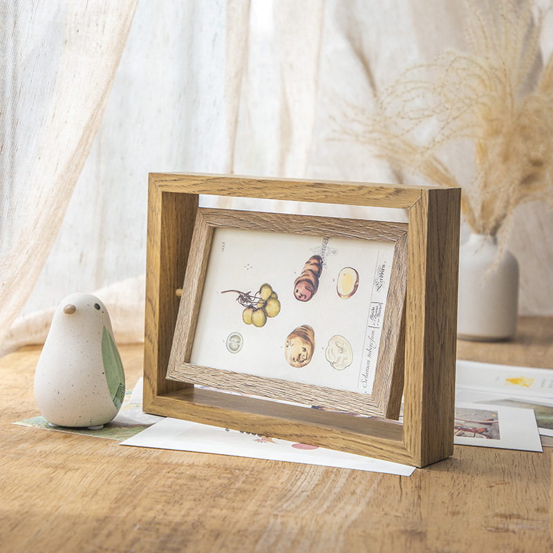 Picture of Simple 6-inch 7-inch decorative table living room bedroom album Frame photo frame photo frame carved logo bedroom
