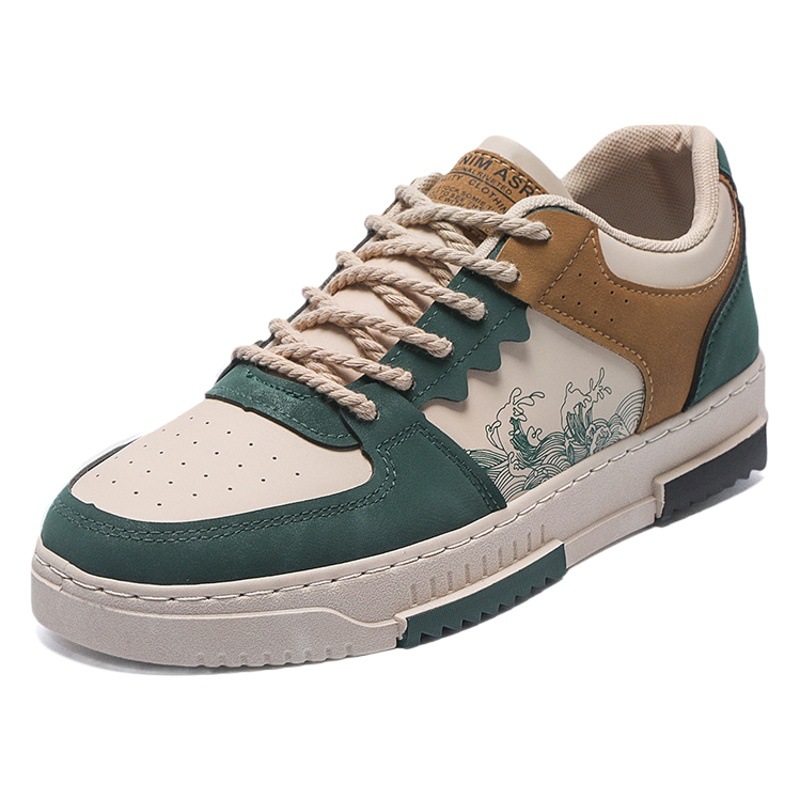New Men's Shoes Spring and Summer Internet Hot Men's Casual Sports Flat Shoes Breathable Student Teenagers Trendy Shoes for Men