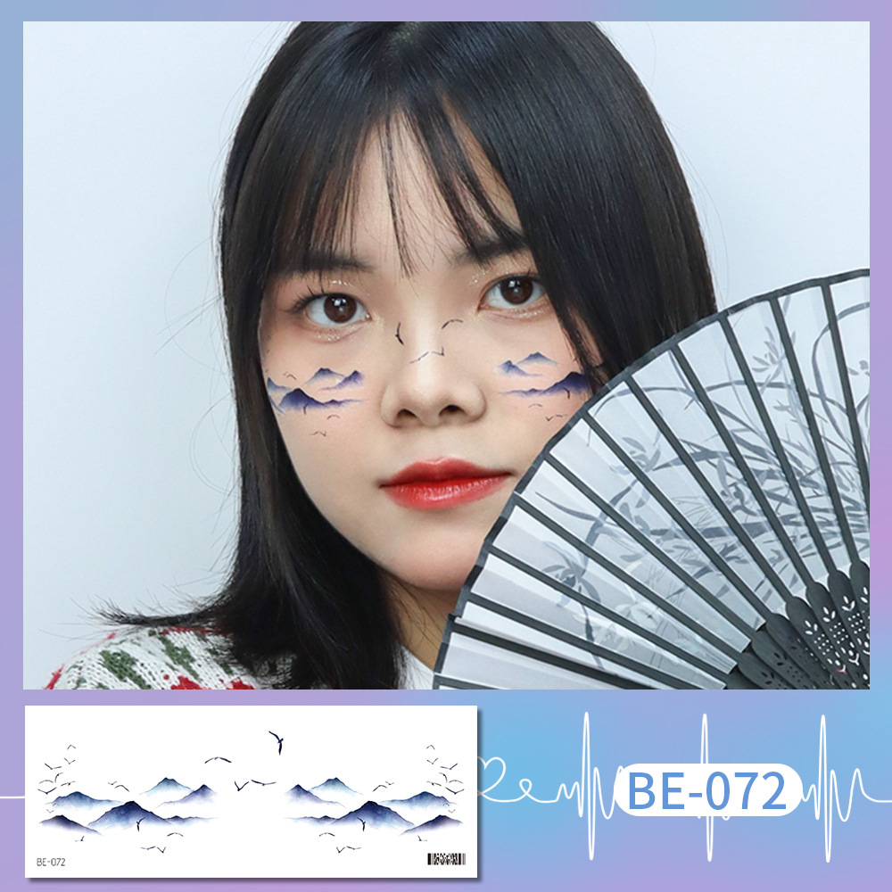 Picture of Ricklon New Cute Sweetheart Girl Makeup Tattoo Face Sticker Christmas Photo Lasting Strawberry Blush Sticker