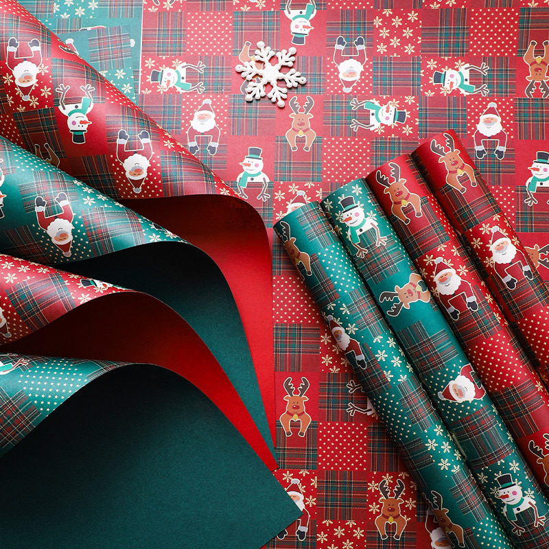 Waterproof Christmas apple flowers Christmas gift paper wrapping paper Christmas Eve bouquet gift paper handmade diy