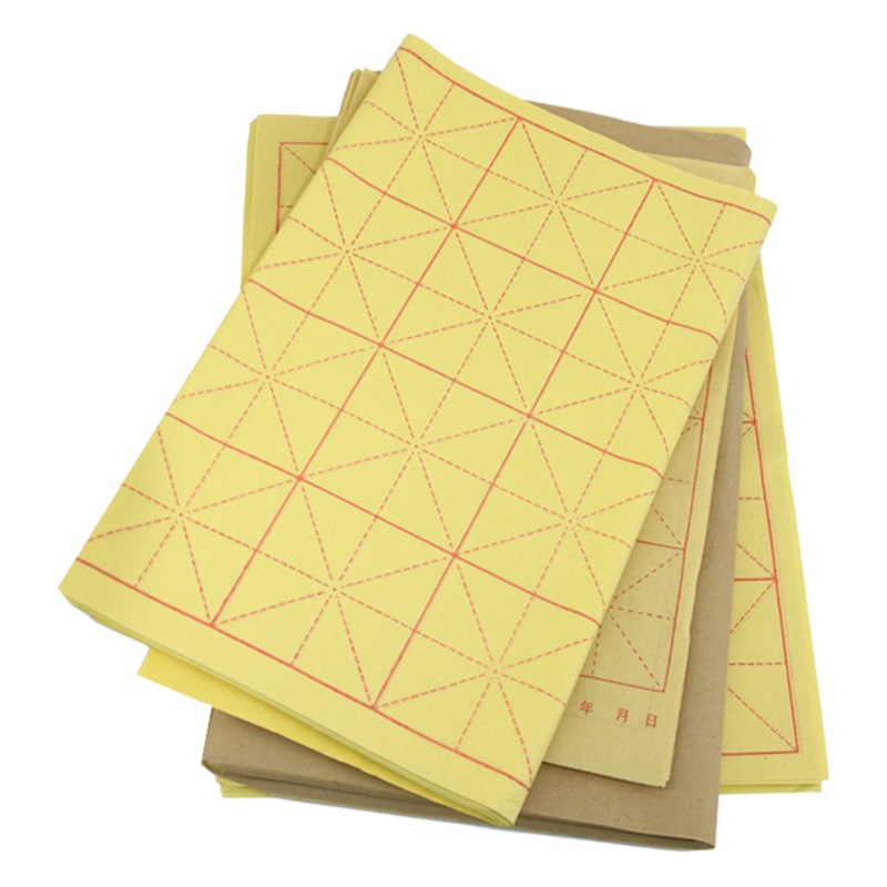 Hongfulong wool edge paper wholesale 8 Open 15 grid 12 grid 24 grid wool edge paper calligraphy practice paper rice paper Miguel