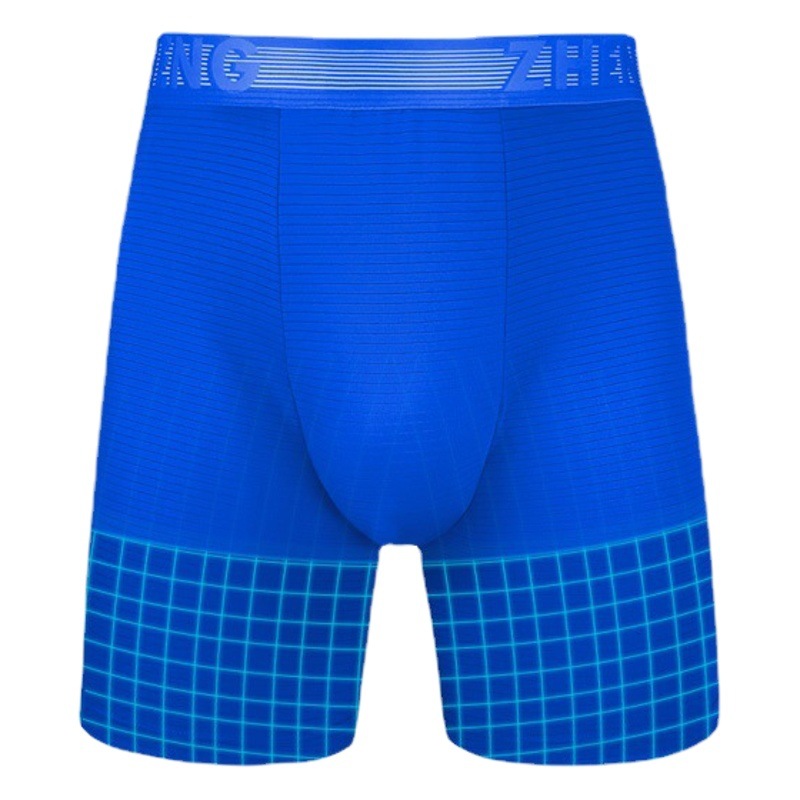Underwear Wholesale Men's Summer Ice Silk Quick-Drying Underwear Men's Thin Breathable Anti-Wear Leg Boxer Briefs Youth Boxer Briefs