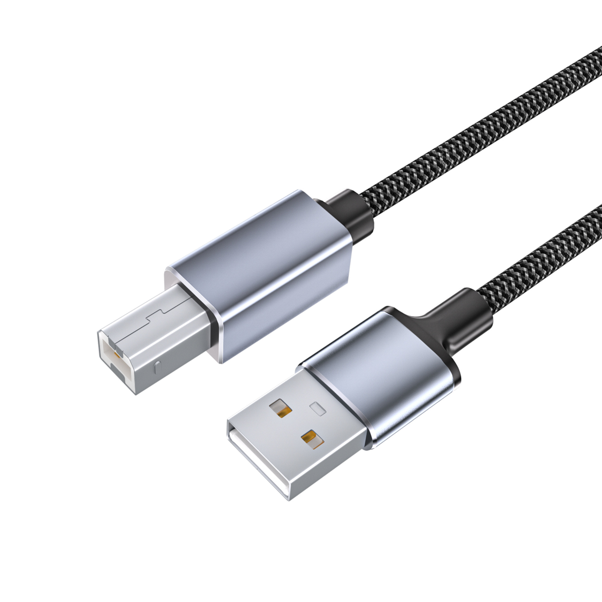 Picture of Wholesale USB to Square Port A/B Port Nylon Braided Printing Cable Printer Connection Cable Square Port Printer Data Cable