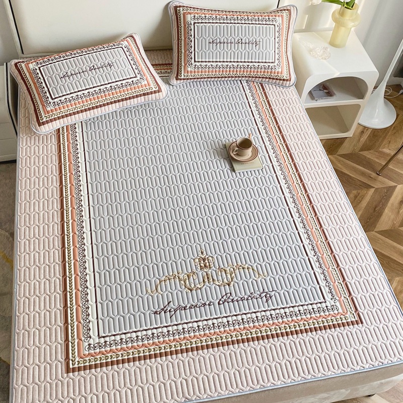 Picture of 2023 new large version of digital printing latex mat three-piece summer bedding air-conditioning mat washable