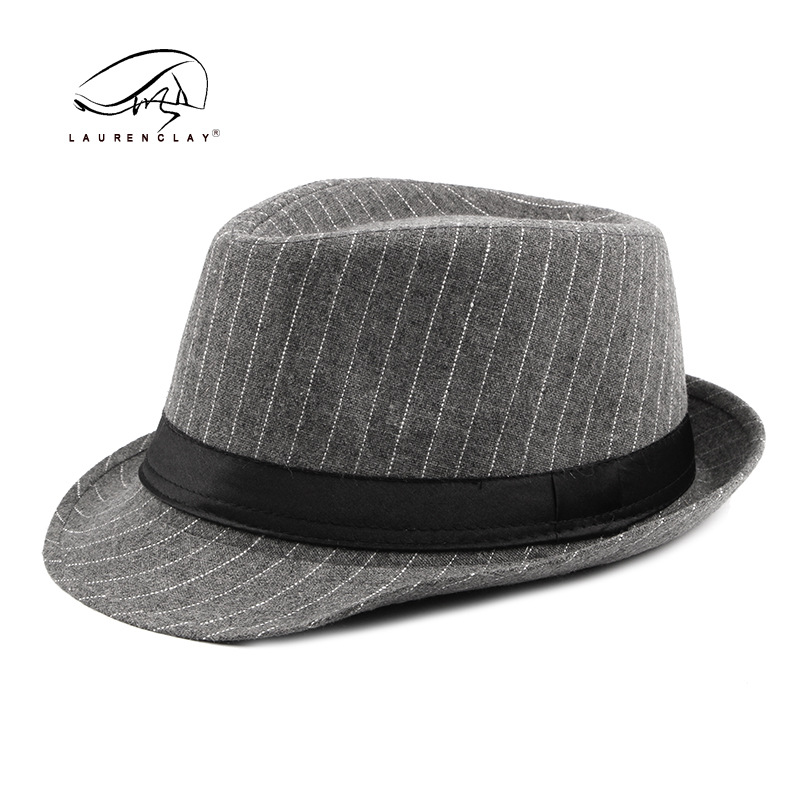Autumn and Winter New British Men's Top Hat British Fashion Middle-aged Striped Jazz Hat Men's Casual All-match Hat