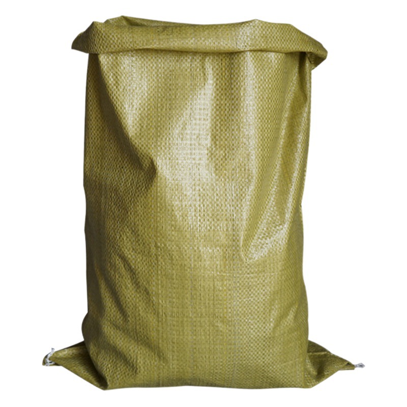 Manufacturers yellow plastic woven bag standard large garment packaging sandbag logistics express packing bag snakeskin bag