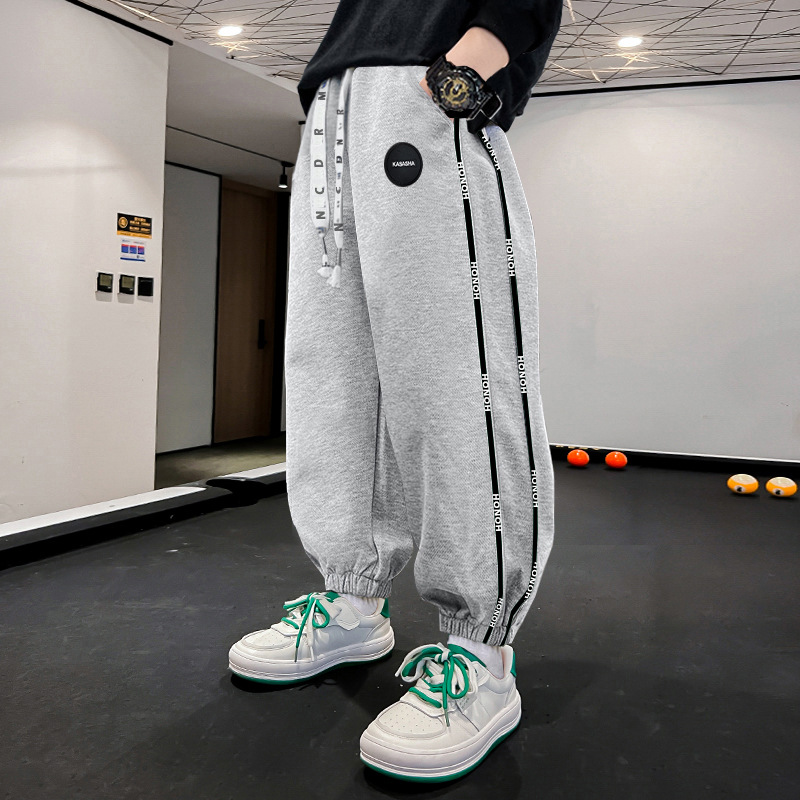 Picture of Boys' Lightweight Pants Spring and Autumn 2025 Children's Long Pants for Older Students Trendy Korean Style Sports Pants
