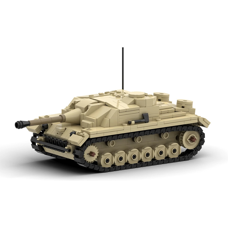 Picture of Compatible with Lego MOC-162438 World War II StuGIII self-propelled assault gun tank model assembling building blocks toy
