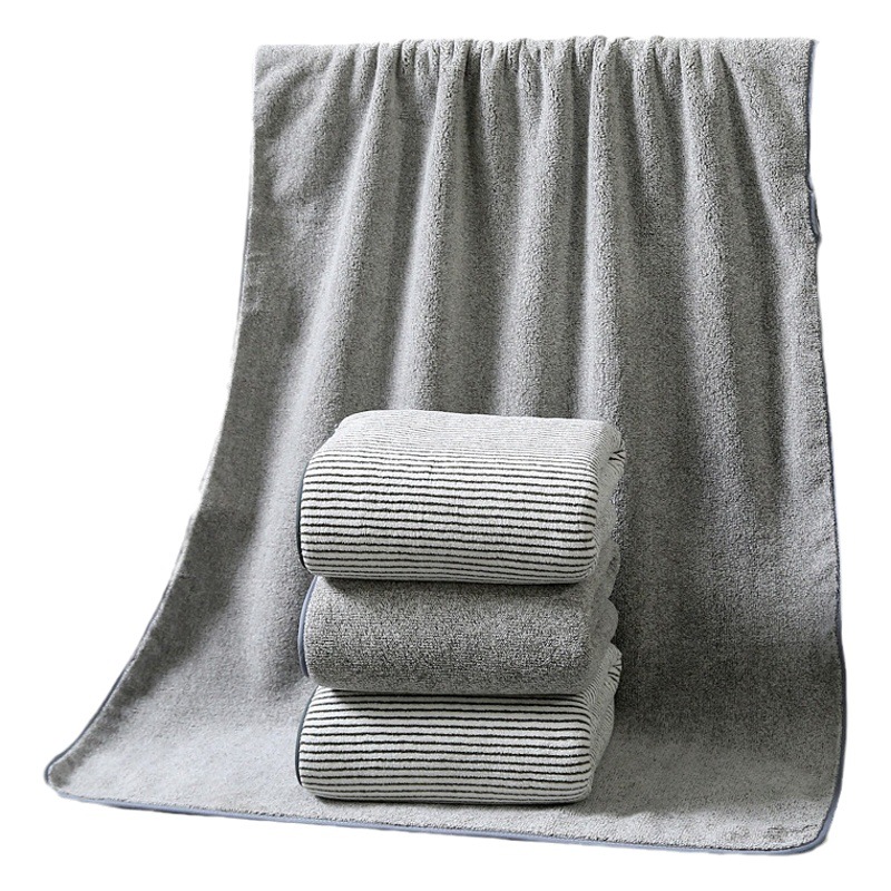 Large bath towel thickened 90*180 pure cotton plain color broken bath towel wrapped towel adult absorbent swimming gift bath towel custom