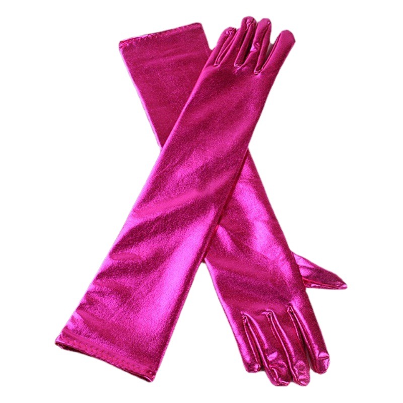 Etiquette gloves Halloween Christmas gold and silver cloth bright cloth gloves Cosplay masquerade props