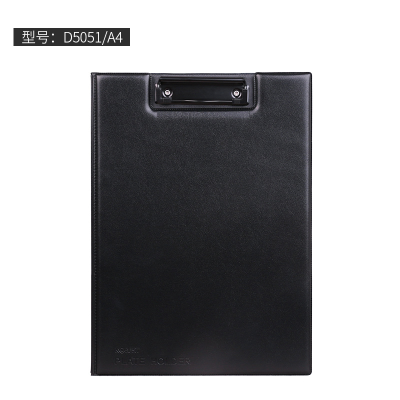Picture of A4 writing board plywood PU leather board clip A5 Hotel order folding board clip file plywood wholesale supply