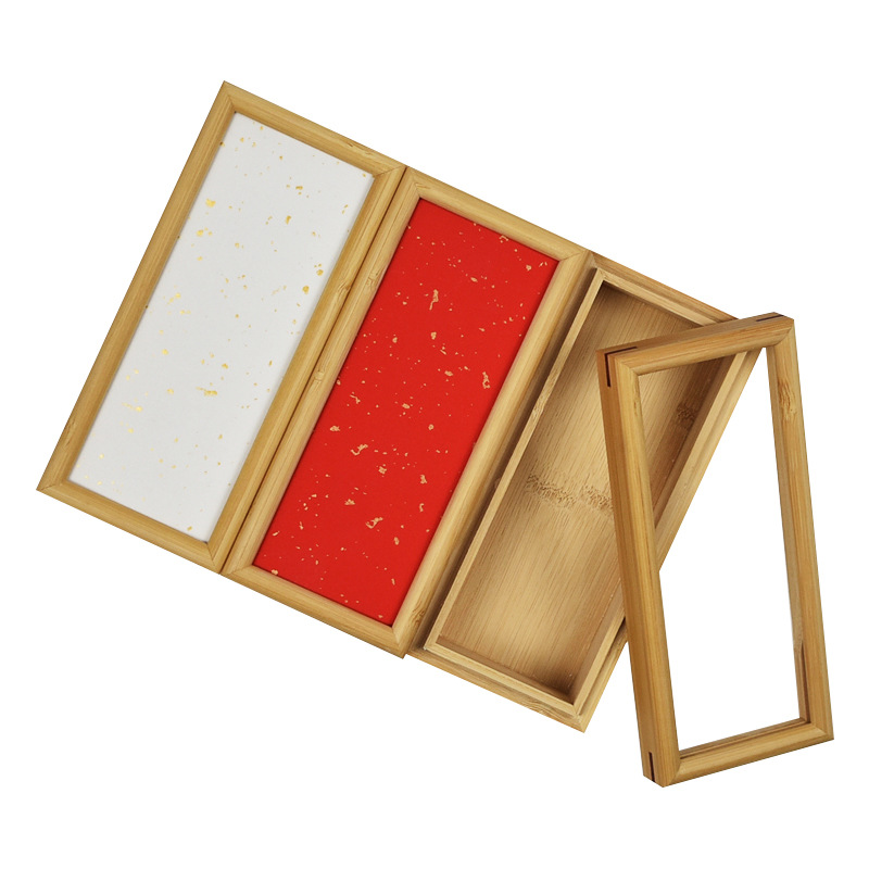 Picture of High-grade wooden packaging box wholesale small size storage box bubble bag tea gift empty box Wen Chuang writing painting wooden box