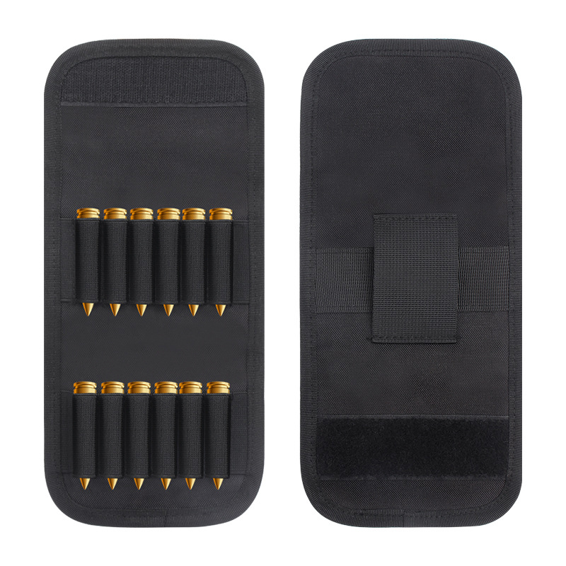 Picture of Outdoor Tactical Bullet Bag 12 Bullet Bag Gun Bag Accessory Bag Molle Waist Hanging Tactical Bullet Bag