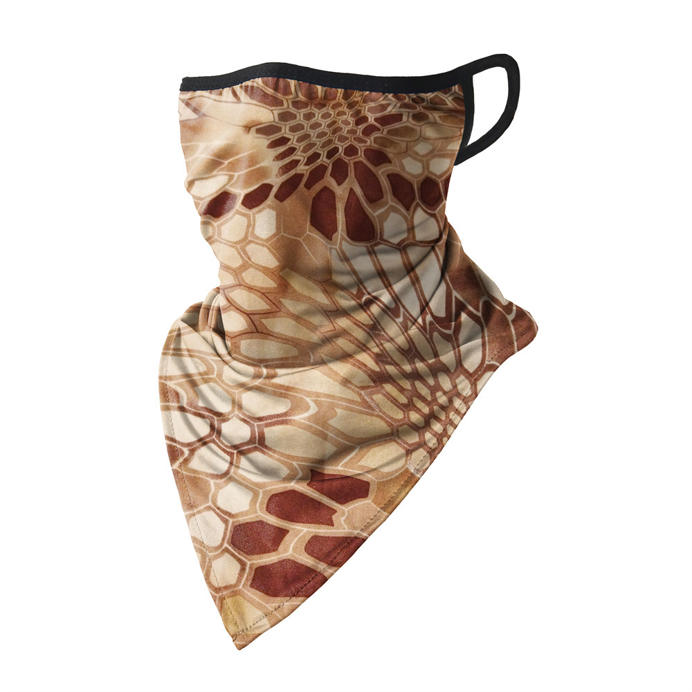 Picture of Outdoor riding triangle towel ice silk sunscreen hanging ear triangle towel summer sports outdoor breathable fishing camouflage mask