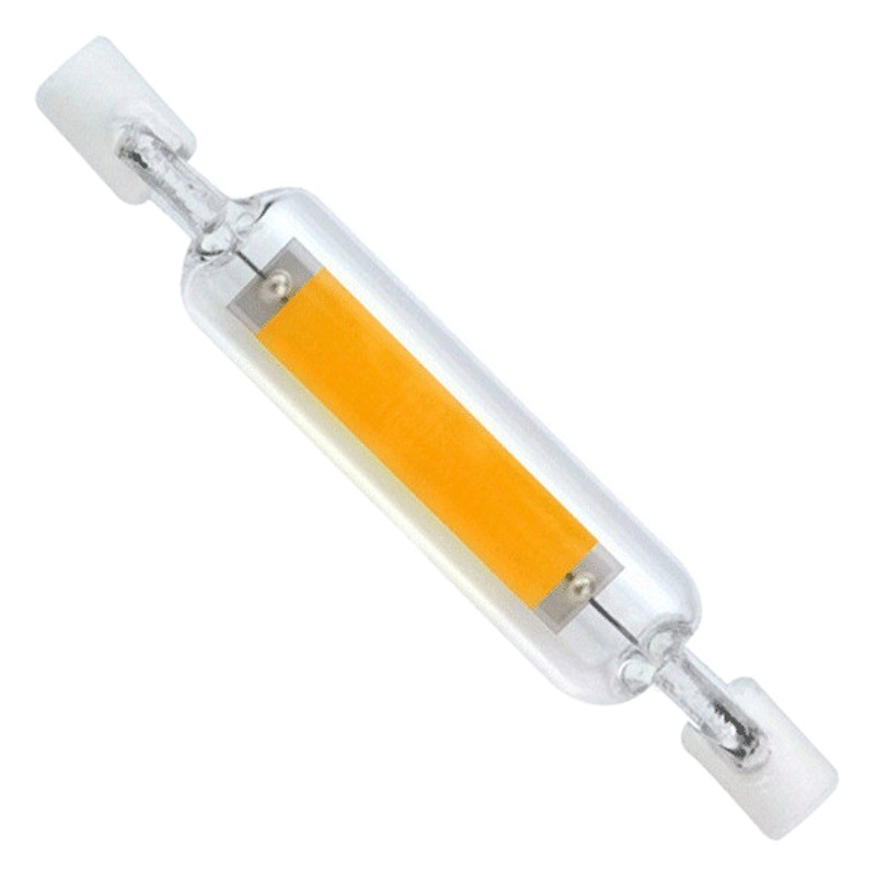R7S COB glass tube Sapphire 78mm 118mm 5W -20W horizontal plug lamp double end lamp LED lamp AC220V