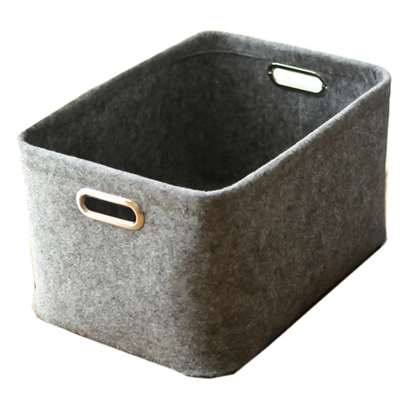 Felt sundries storage bucket clothes toy storage bucket household thickened dirty clothes sundries storage bucket factory wholesale