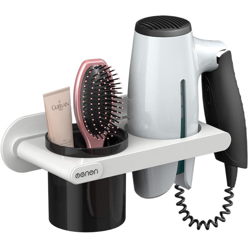 Hanging Hair Dryer Rack Toilet Toilet Storage Rack Hair Dryer Rack Storage Rack Hole-free Wall Hanging Drum Rack