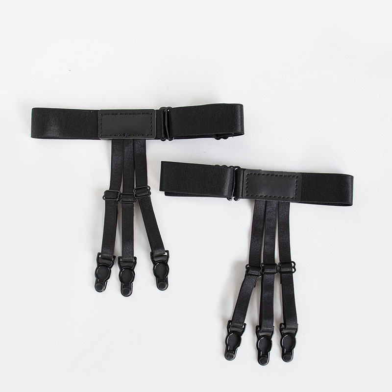 Picture of Unisex Simple elastic adjustable three-clip shirt clip socks clip business all-match in stock neat men