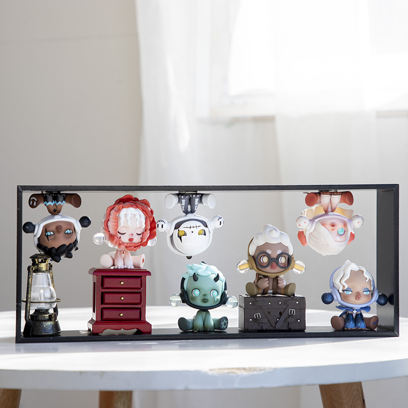 Picture of Bubble Mart Blind Box Storage Photo Frame 10inch Ono DIY Scene Frame Transparent Hollow Desktop Ornament Six 6inch