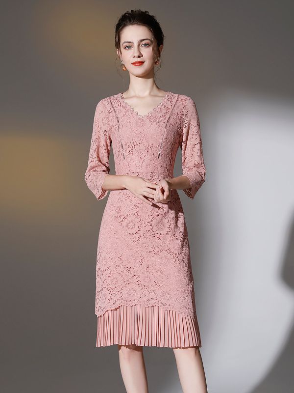 Shenzhen brand plus size dress thin middle-aged dress popular women's dress for mother-in-law