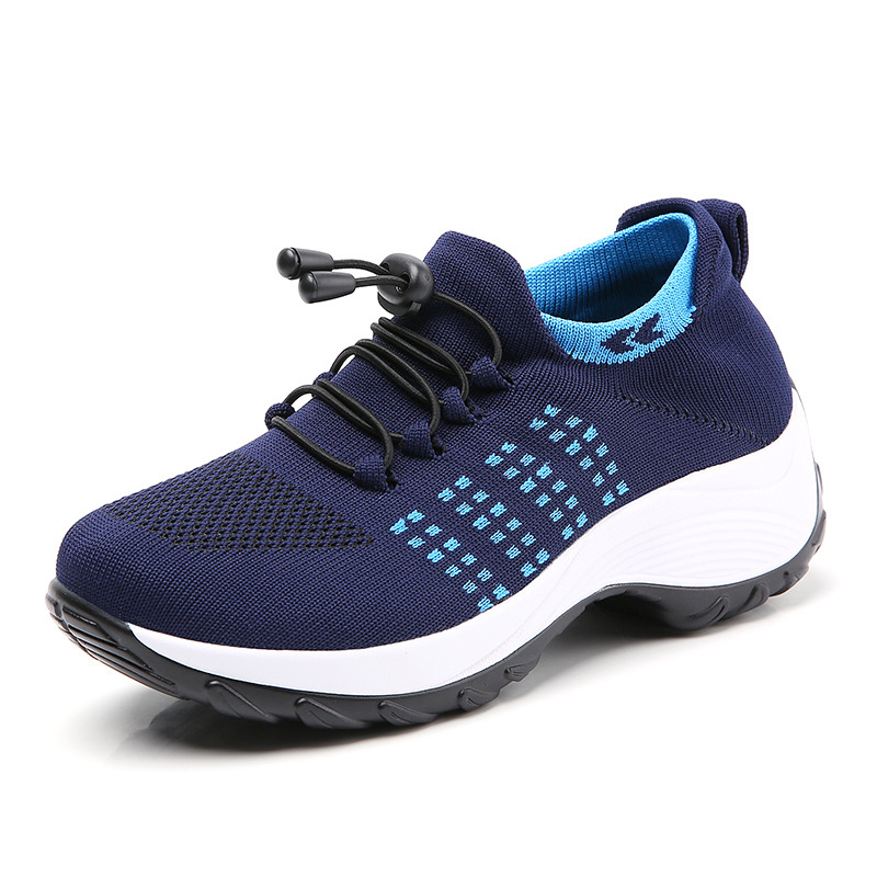 Picture of Cross-Border Hot Style Large Size Women's Shoes Air Cushion Fly Woven Casual Shoes Slip-On Shoes Fashion Rocking Shoes Quanzhou Sports Shoes