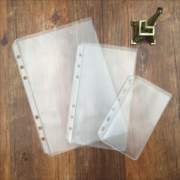 Picture of A5A6A7B4 Bill Storage Bag Single Pocket Standard Six-Hole Pvc Loose-Leaf Storage Bag