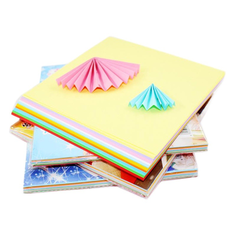17cm children's paper-cut paper folding handmade diy kindergarten square handmade paper folding 70 pieces
