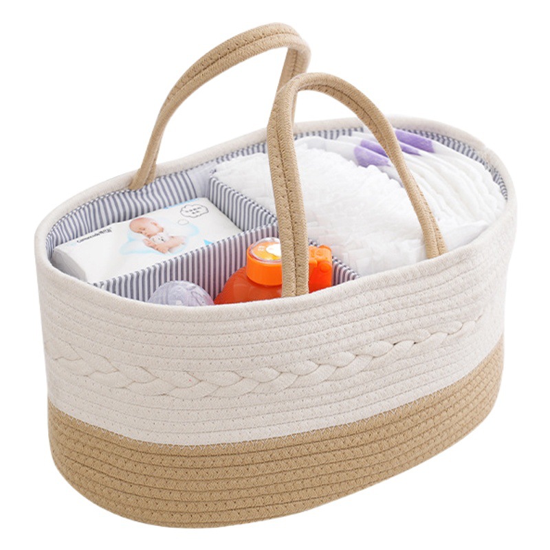 Baby Products Storage Basket Sub-format Portable Storage Basket Baby Bottle Diaper Maternal and Infant Appliance Storage Basket Supply