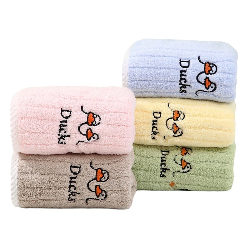 Children's towel face washing household non-pure cotton cotton kindergarten boys and girls absorbent baby soft rectangular children